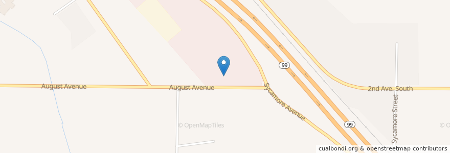 Mapa de ubicacion de G & S Truck Wash en Stati Uniti D'America, California, Merced County.