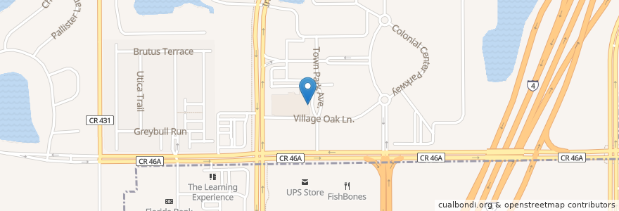 Mapa de ubicacion de Heathrow Urgent Care en États-Unis D'Amérique, Floride, Seminole County.
