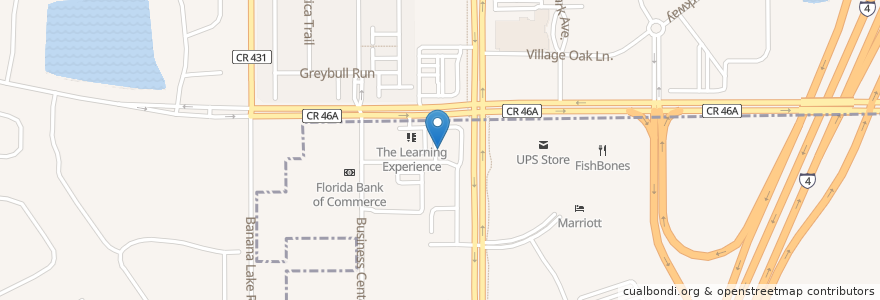Mapa de ubicacion de Walgreens en United States, Florida, Seminole County.