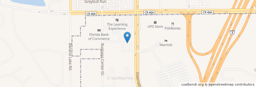 Mapa de ubicacion de Wells Fargo en 미국, 플로리다주, Seminole County, Lake Mary.