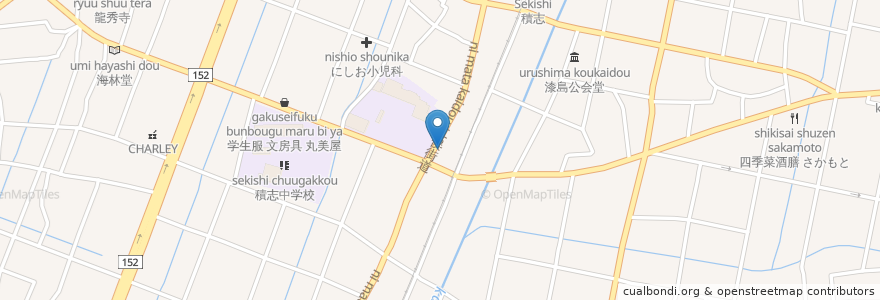 Mapa de ubicacion de ヤマハ音楽教室 積志センター en 일본, 시즈오카현, 浜松市, 東区.