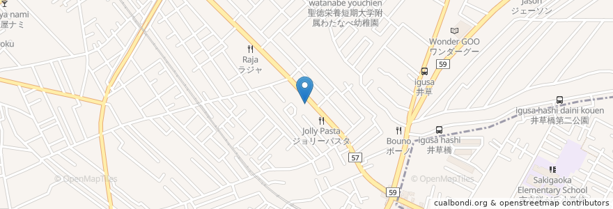 Mapa de ubicacion de コスモ石油 en Japón, Prefectura De Chiba, 鎌ケ谷市.