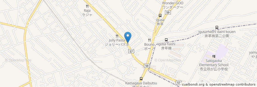 Mapa de ubicacion de 薬局タカサ en Japonya, 千葉県, 鎌ケ谷市.