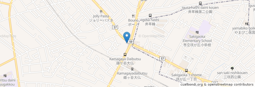 Mapa de ubicacion de 京葉銀行 en Япония, Тиба, 鎌ケ谷市.