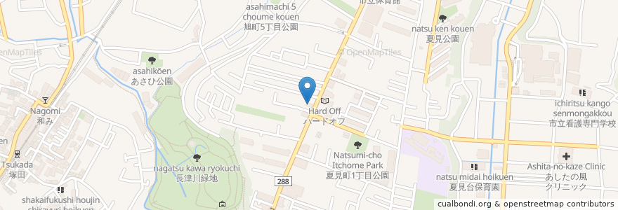 Mapa de ubicacion de しゃぶ葉 en اليابان, 千葉県, 船橋市.