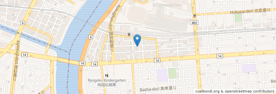 Mapa de ubicacion de とりよし en Japão, Tóquio, 墨田区.