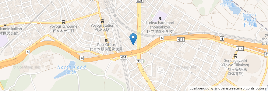 Mapa de ubicacion de Pronto en Japonya, 東京都, 渋谷区.