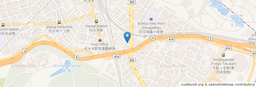 Mapa de ubicacion de 吉そば en اليابان, 東京都, 渋谷区.