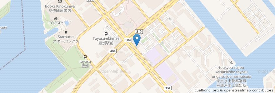 Mapa de ubicacion de とよす音楽教室 en 日本, 东京都/東京都, 江東区.