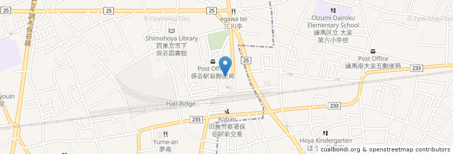Mapa de ubicacion de マツモトキヨシ en Japonya, 東京都, 練馬区.