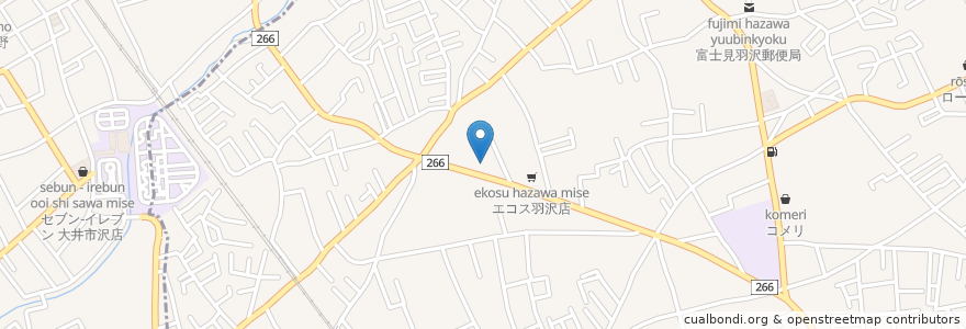 Mapa de ubicacion de ステーキのどん en 日本, 埼玉县, 富士見市.
