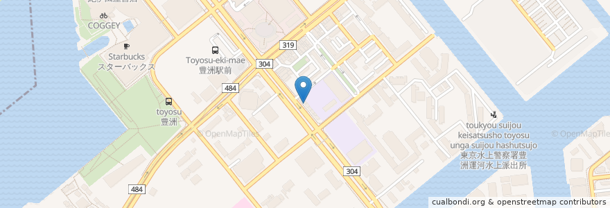 Mapa de ubicacion de おおもりや en Japan, 東京都, 江東区.
