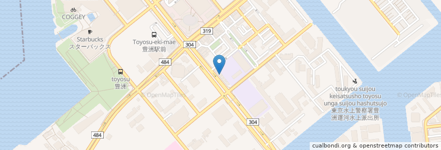Mapa de ubicacion de 若山歯科医院 en Japan, Tokyo, Koto.