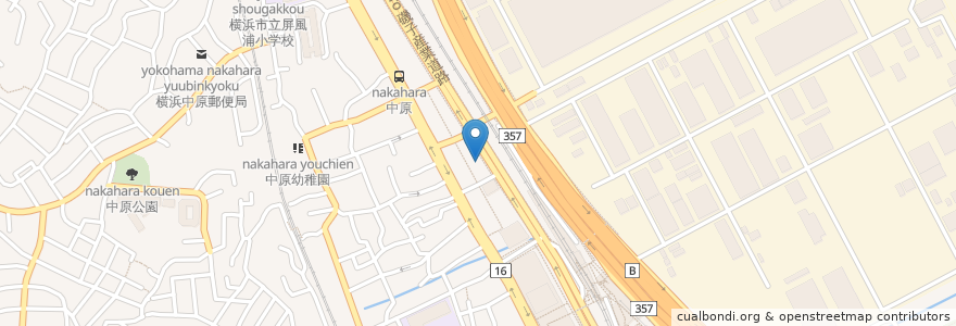 Mapa de ubicacion de One park en Japonya, 神奈川県, 横浜市, 磯子区.