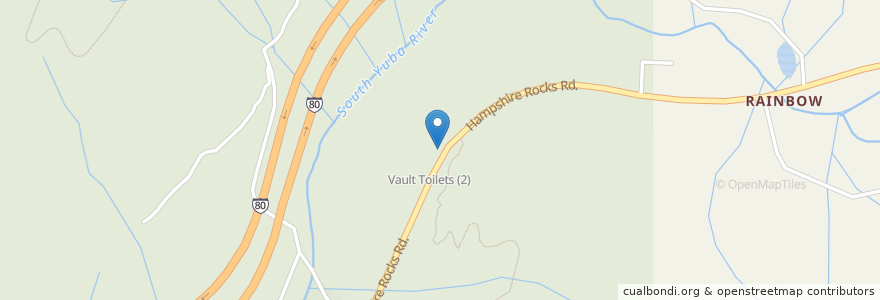 Mapa de ubicacion de Loch Leven Trailhead en United States, California, Placer County.