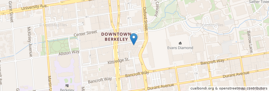 Mapa de ubicacion de Impact Hub Berkeley en Amerika Birleşik Devletleri, Kaliforniya, Alameda İlçesi, Berkeley.