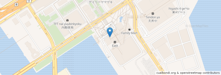 Mapa de ubicacion de タリーズコーヒー en Jepun, 東京都, 江東区.