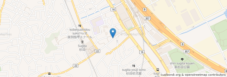 Mapa de ubicacion de わたみん家 en 일본, 가나가와현, 요코하마시, 磯子区.