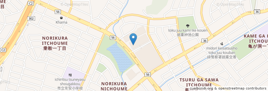 Mapa de ubicacion de 徳重交通広場 en Япония, Айти, 名古屋市, 緑区.