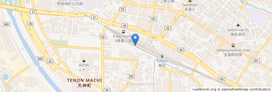 Mapa de ubicacion de グリーンパークストピック en ژاپن, 鳥取県, 鳥取市.