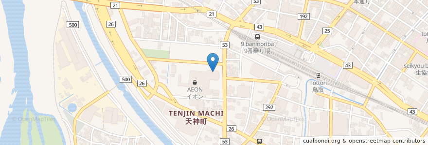 Mapa de ubicacion de マクドナルド鳥取店 en Japon, Préfecture De Tottori, 鳥取市.