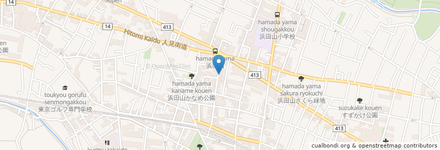 Mapa de ubicacion de いな垣 en Japan, Tokyo, Suginami.