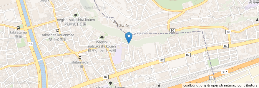 Mapa de ubicacion de 稲荷大神 en 日本, 神奈川縣, 横滨市, 磯子区.