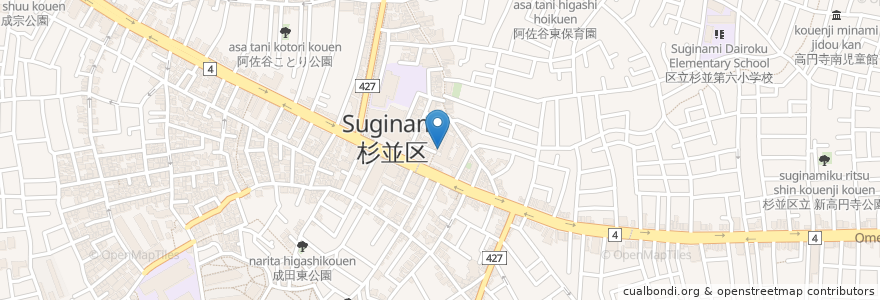Mapa de ubicacion de 山下スマイル歯科 en Япония, Токио, Сугинами.