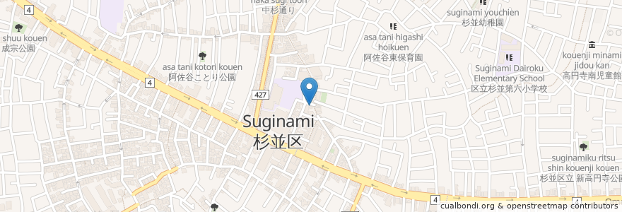 Mapa de ubicacion de Pearl Center Shika en Japan, Tokyo, Suginami.