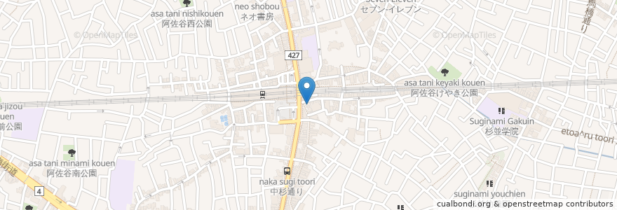 Mapa de ubicacion de オーシャン en Japonya, 東京都, 杉並区.