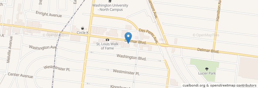 Mapa de ubicacion de Tavolo en ایالات متحده آمریکا, میزوری, City Of Saint Louis, St. Louis.