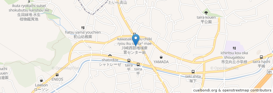 Mapa de ubicacion de スギ薬局 en Japan, Präfektur Kanagawa, 川崎市, 宮前区.