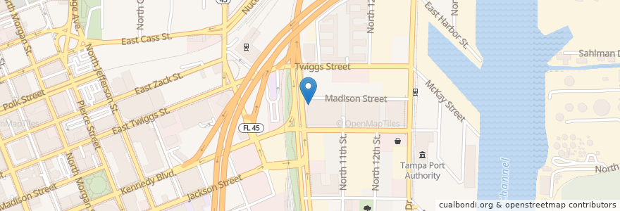 Mapa de ubicacion de Maloney's Irish Pub en 미국, 플로리다주, Hillsborough County, Tampa.