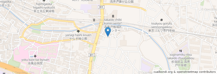 Mapa de ubicacion de サカモト薬局 en 일본, 도쿄도, 杉並区.