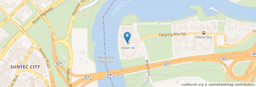 Mapa de ubicacion de Vatan se en Singapore.