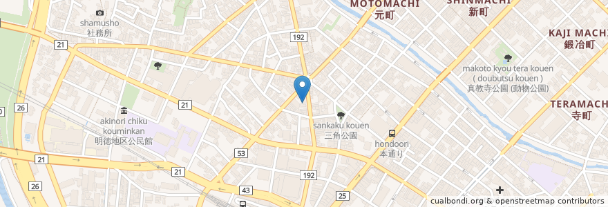 Mapa de ubicacion de 焼肉 大番 一品料理 en ژاپن, 鳥取県, 鳥取市.