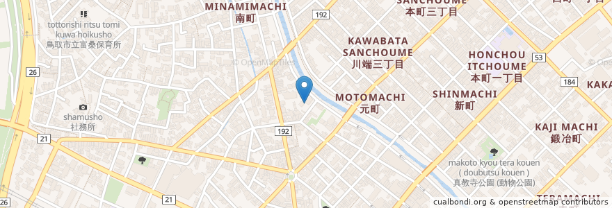 Mapa de ubicacion de 秋山歯科医院 en ژاپن, 鳥取県, 鳥取市.