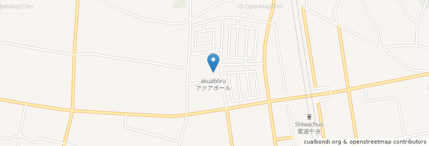 Mapa de ubicacion de アクアボール en Japon, Préfecture D'Iwate, 紫波郡, 紫波町.