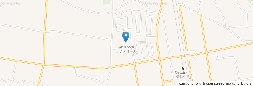 Mapa de ubicacion de アクアボール en Japonya, 岩手県, 紫波郡, 紫波町.