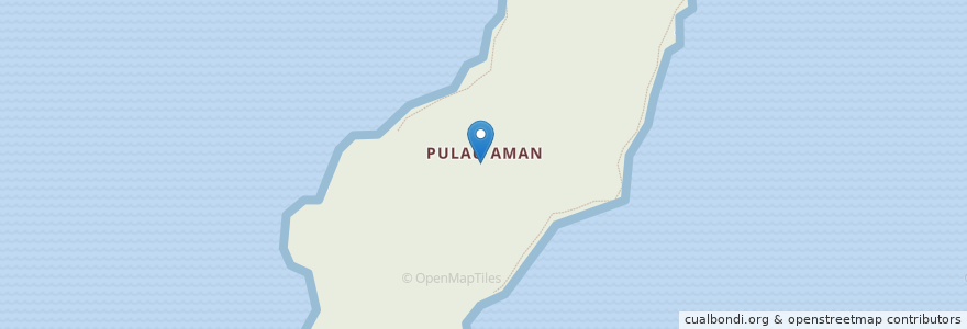 Mapa de ubicacion de Pulau Aman en Malaysia, Pulau Aman, Penang, Seberang Perai Selatan.