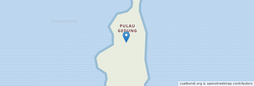 Mapa de ubicacion de Pulau Gedung en Malásia, Pulau Gedung, Penang, Seberang Perai Selatan.