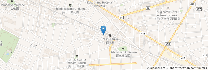 Mapa de ubicacion de あしや en Japão, Tóquio, 杉並区.