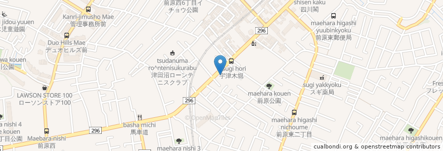 Mapa de ubicacion de おてい en 일본, 지바현, 船橋市.