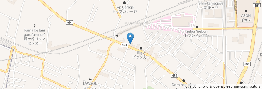 Mapa de ubicacion de 華屋与兵衛 en 日本, 千葉県, 鎌ケ谷市.