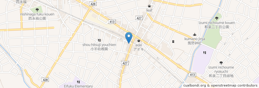 Mapa de ubicacion de ISHIKAWA en 일본, 도쿄도, 杉並区.