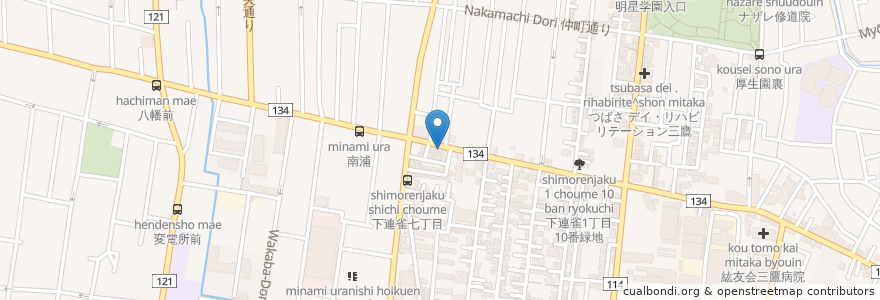 Mapa de ubicacion de ONE SHOT BAR en Japon, Tokyo, 三鷹市.