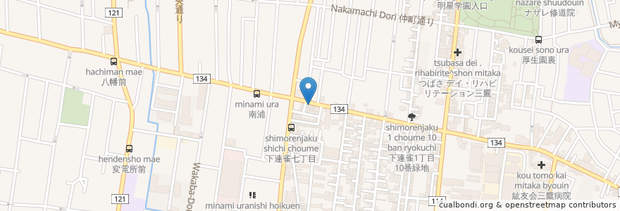 Mapa de ubicacion de 大ちゃん en Japan, Tokio, 三鷹市.