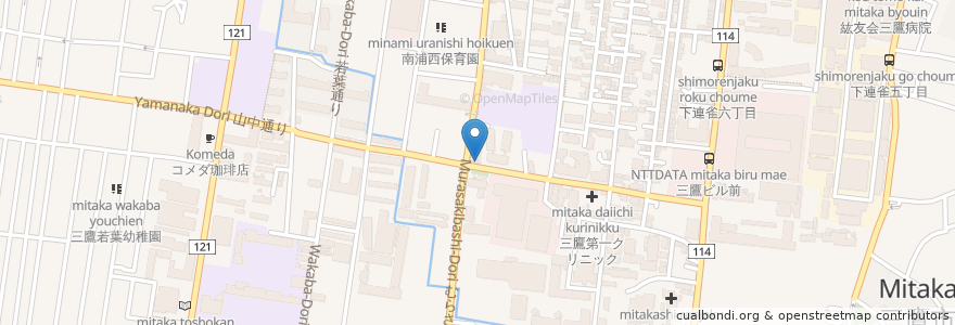 Mapa de ubicacion de エポック en ژاپن, 東京都, 三鷹市.