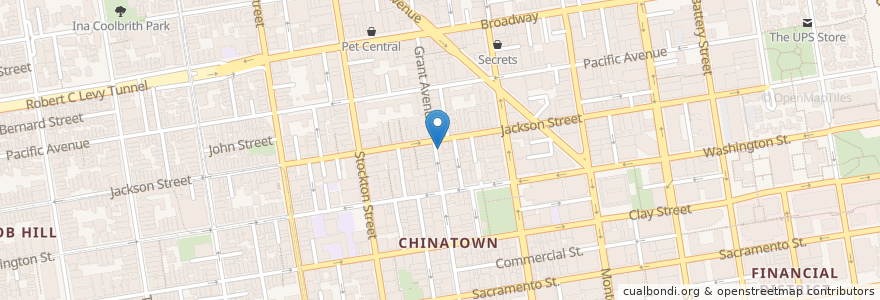 Mapa de ubicacion de Hong Kong Clay Pot Restaurant en Stati Uniti D'America, California, San Francisco, San Francisco.