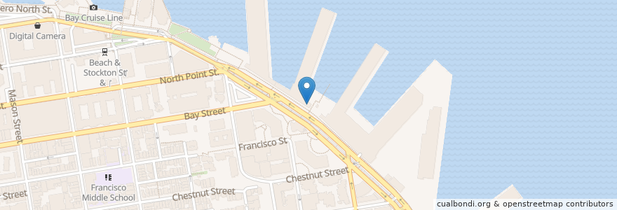 Mapa de ubicacion de Alcatraz Landing Cafe en United States, California, San Francisco, San Francisco.